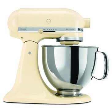 KitchenAid 5 Quart Artisan Stand Mixer in Almond Cream, , large