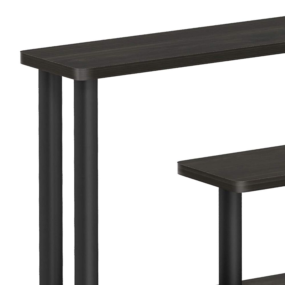 HOMLUX Turn-N-Tube 3-Tier Slim Space Saving Storage Rack in Espresso and Black, , large