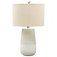 Ashley Shavon Table Lamp in Beige and White, , large