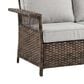 Sunwell Garden 5-Piece Patio Conversation Set with Swivel Chairs in Beige, , large