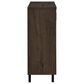 Coaster Brixton 6-Shelf Shoe Storage Cabinet in Smoked Oak and Black, , large