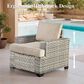 HOMLUX 7-Piece Modular Patio  Conversation  in Beige, , large