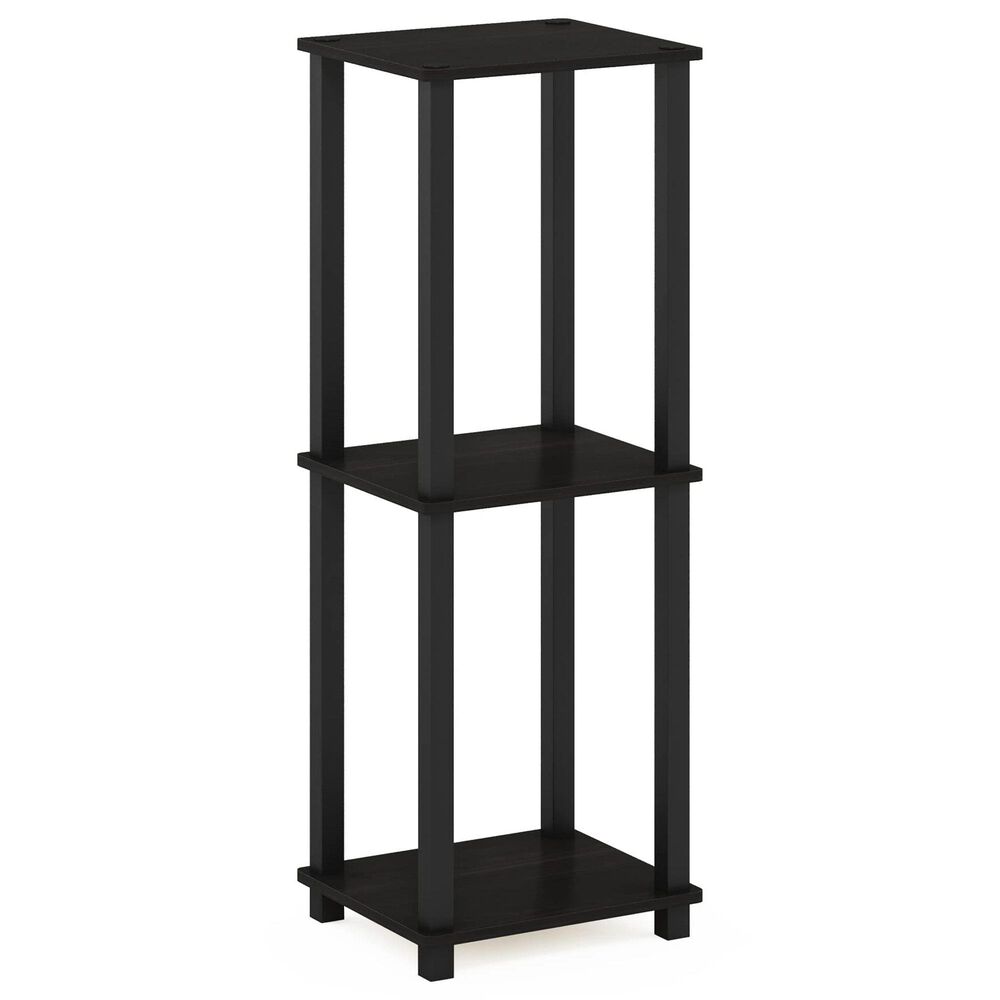 HOMLUX 2-Tier Small End Table in Espresso and Black (Set of 2), , large