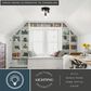 Vaxcel Park Ridge 3-Light Flush Mount in Matte Black, , large