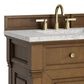James Martin Vanities Brookfield 60" Double Bathroom Vanity in Honey Oak with 3 cm Eternal Jasmine Pearl Quartz Top and Rectangular Sinks, , large