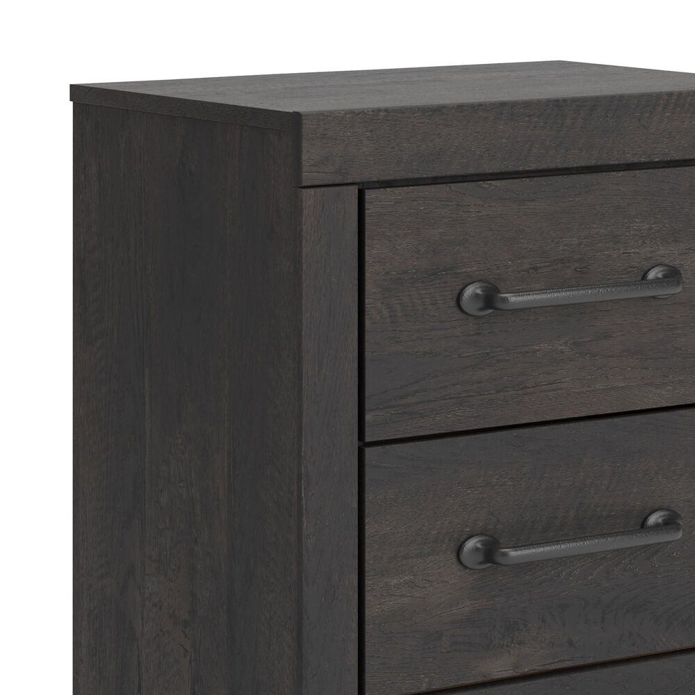 Ashley Hollivern 2-Drawer Nightstand in Dark Gray, , large