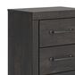 Ashley Hollivern 2-Drawer Nightstand in Dark Gray, , large
