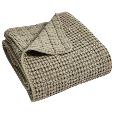 Levtex Mills Waffle 3-Piece Full/Queen Quilt Set in Taupe, , large