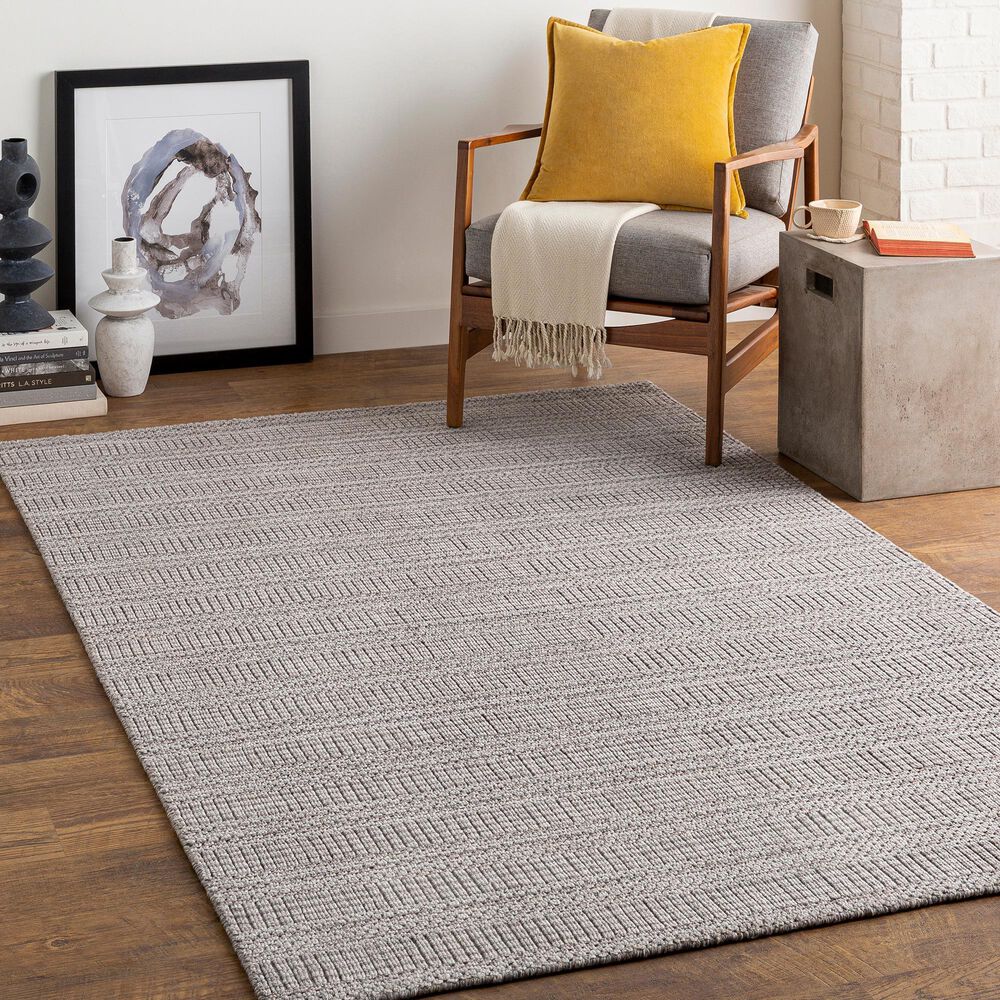 Surya Hickory 6&#39; x 9&#39; Dark Brown, Beige, Gray and Charcoal Area Rug, , large