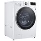LG 5.0 Cu. Ft. Front Load Washer and 7.4 Cu. Ft. Gas Dryer with TurboWash 360 Laundry Pair in White (Pedestals Sold Separately), , large