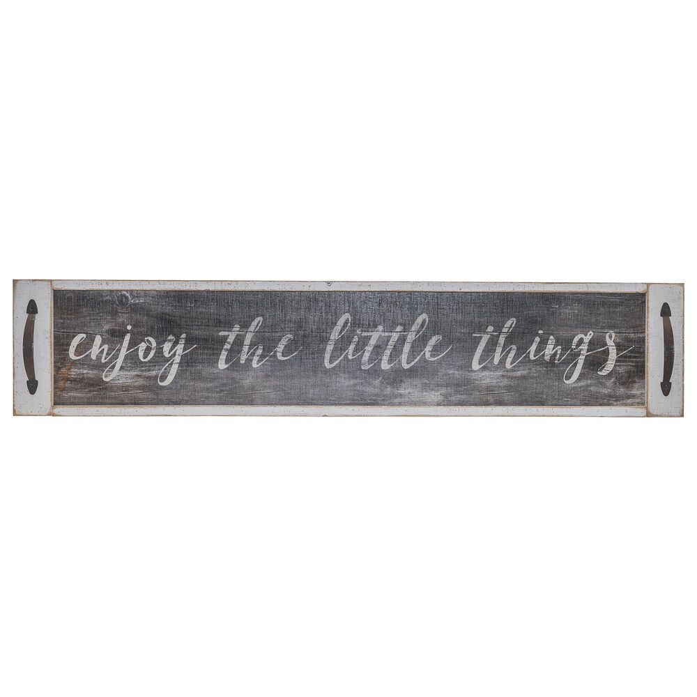 VIP Home and Garden "Little Things" 8" x 39" Sign with Handles, , large