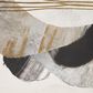 Hampton Park Auric Beam 30" x 30" Abstract Framed Canvas Wall Art in Black, Grey and Gold, , large