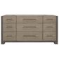 Nicolette Home Anderson Park Dark 9-Drawer Dresser and Mirror in Moose Trail and Frontier Brown, , large