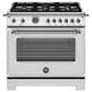 Bertazzoni Heritage 5.9 Cu. Ft. Freestanding Gas Range in Stainless Steel, , large