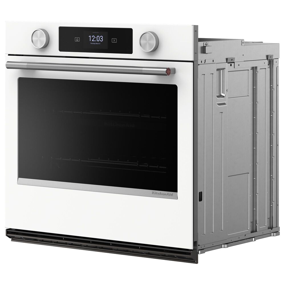 KitchenAid 30&quot; Single Wall Oven with Assisted Cook Cycles in White, , large
