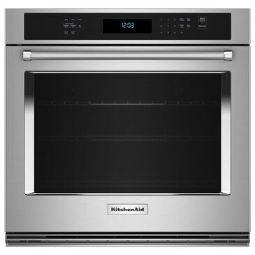 KitchenAid 27" Single Wall Oven with Air Fry Mode in Stainless Steel, , large