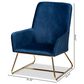 Baxton Studio Sennet Arm Chair in Navy Blue, , large
