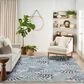 Nourison Garden Oasis Nature Blue 8" x 10" Indoor/Outdoor Area Rug, , large