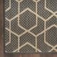 Nourison Horizon HOZ01 Charcoal 8" x 10" Indoor/Outdoor Area Rug, , large