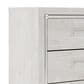Ashley Altyra 5 Piece Full Panel Bedroom Set in White with LED Headboard, , large