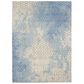 Karastan Intrigue 91213-60110 8" x 11" Aqua Area Rug, , large