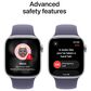Apple Watch Series 11 (GPS) 46mm Aluminum Case with Purple Fog Sport Band - S/M in Silver and 2-Year AppleCare+, , large