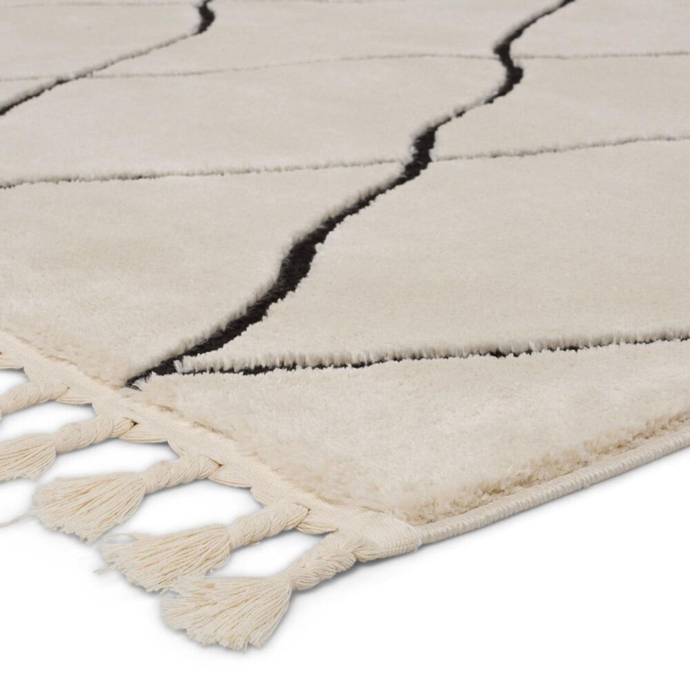 Jaipur Jaida Treble Gray Morn and Jet Black 7&#39;6&quot; x 10&#39; Area Rug, , large