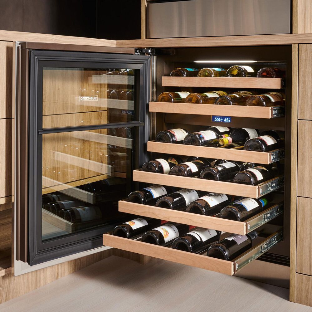 Sub Zero 24" Undercounter Right Hinge Wine Storage in Panel Ready, , large