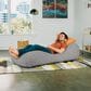 Jaxx Arlo Chaise Lounge Bean Bag Chair in Grey, , large