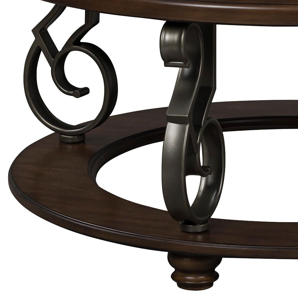 Ashley Frallyn Cocktail Table in Dark Brown and Dark Pewter, , large