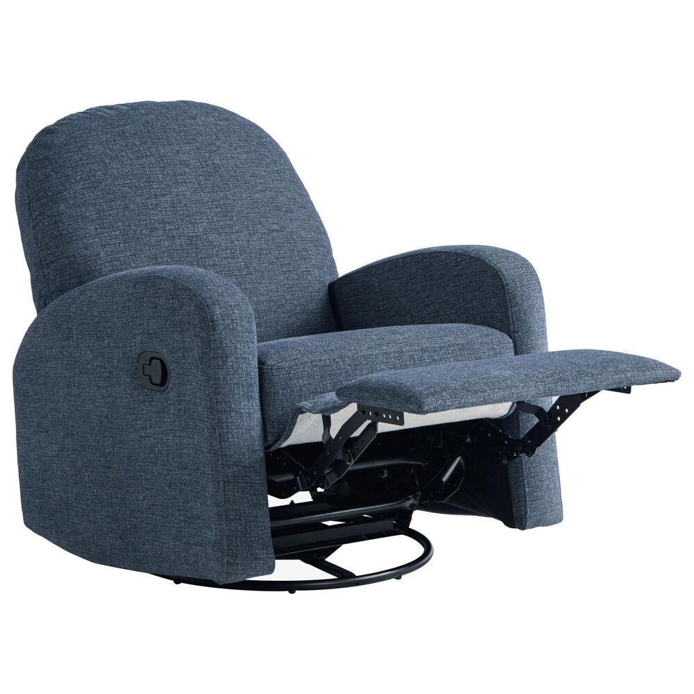 Lifestyle Solutions Paloma Manual Swivel Rocker Recliner in Blue, , large