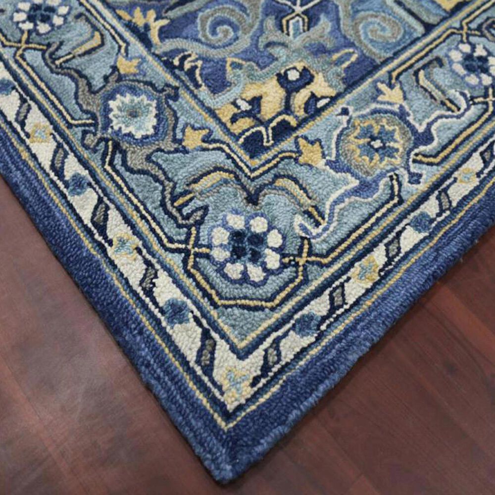 Amerr Boho 5&#39; x 8&#39; Steel Blue Area Rug, , large