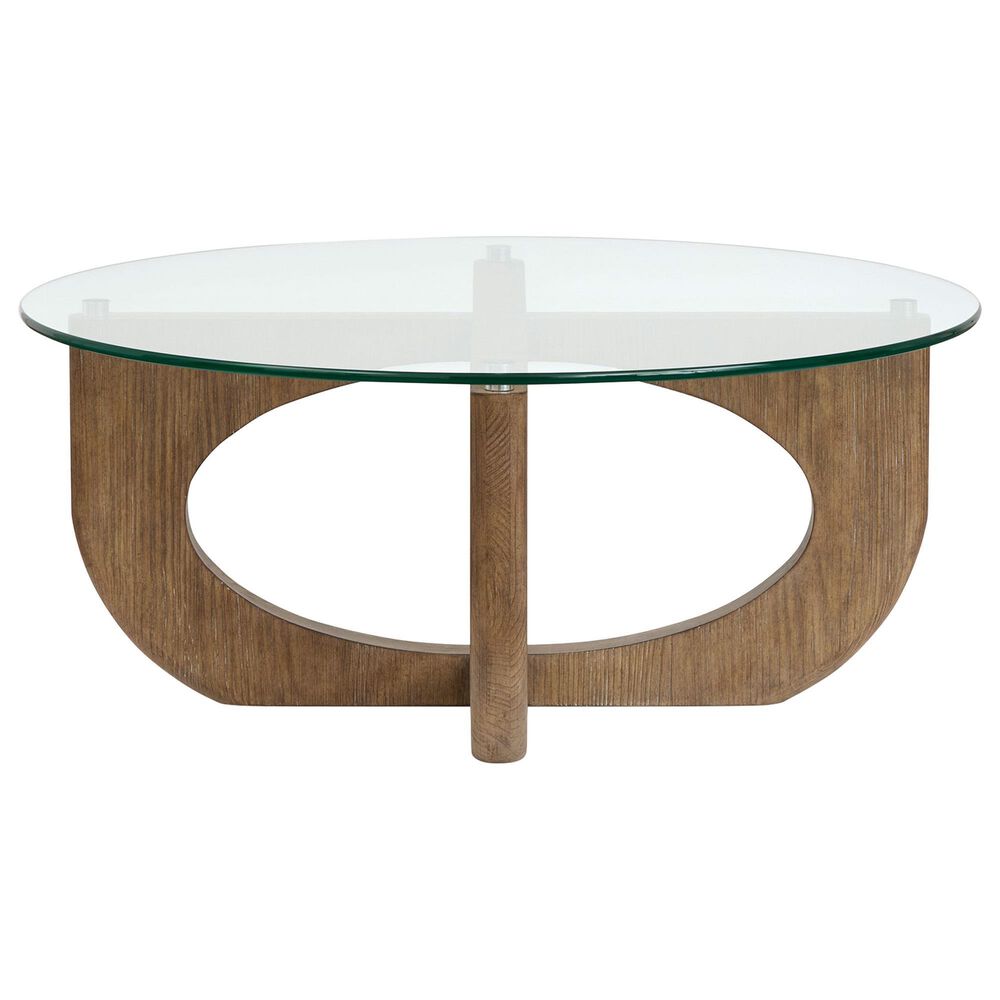 Nicolette Home Lainey Cocktail Table in Almond and Clear, , large