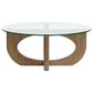 Nicolette Home Lainey Cocktail Table in Almond and Clear, , large