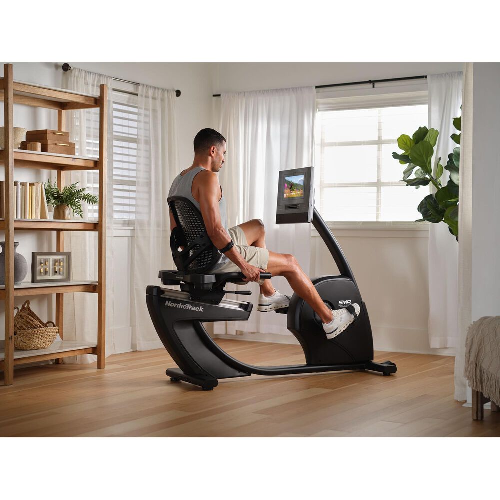 NordicTrack New 10 Recumbent Exercise Bike in Black, , large