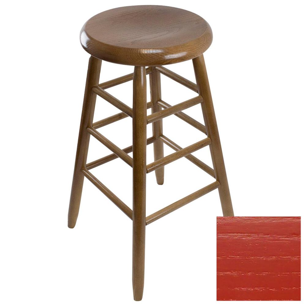 Lakeside Garland Round Barstool in Sienna Red, , large