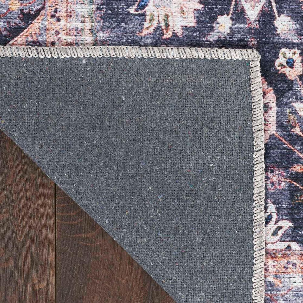 Nourison Grand Washables 2&#39; x 6&#39; Navy Ivory Runner, , large