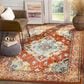 Safavieh Monaco MNC243H-3 3" x 5" Orange/Light Blue Area Rug, , large
