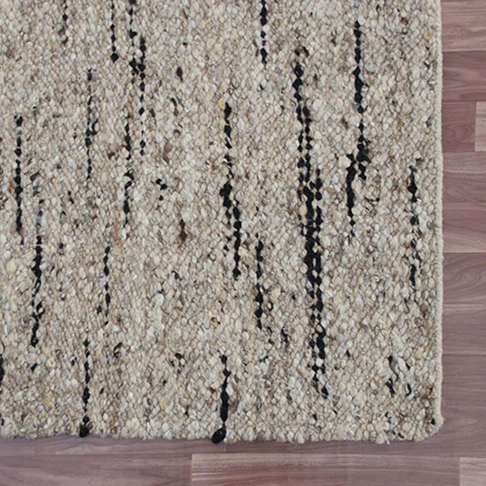 L&amp;R Resources Kingston Abstract 5&#39; x 7&#39;9&quot; White and Black Area Rug, , large