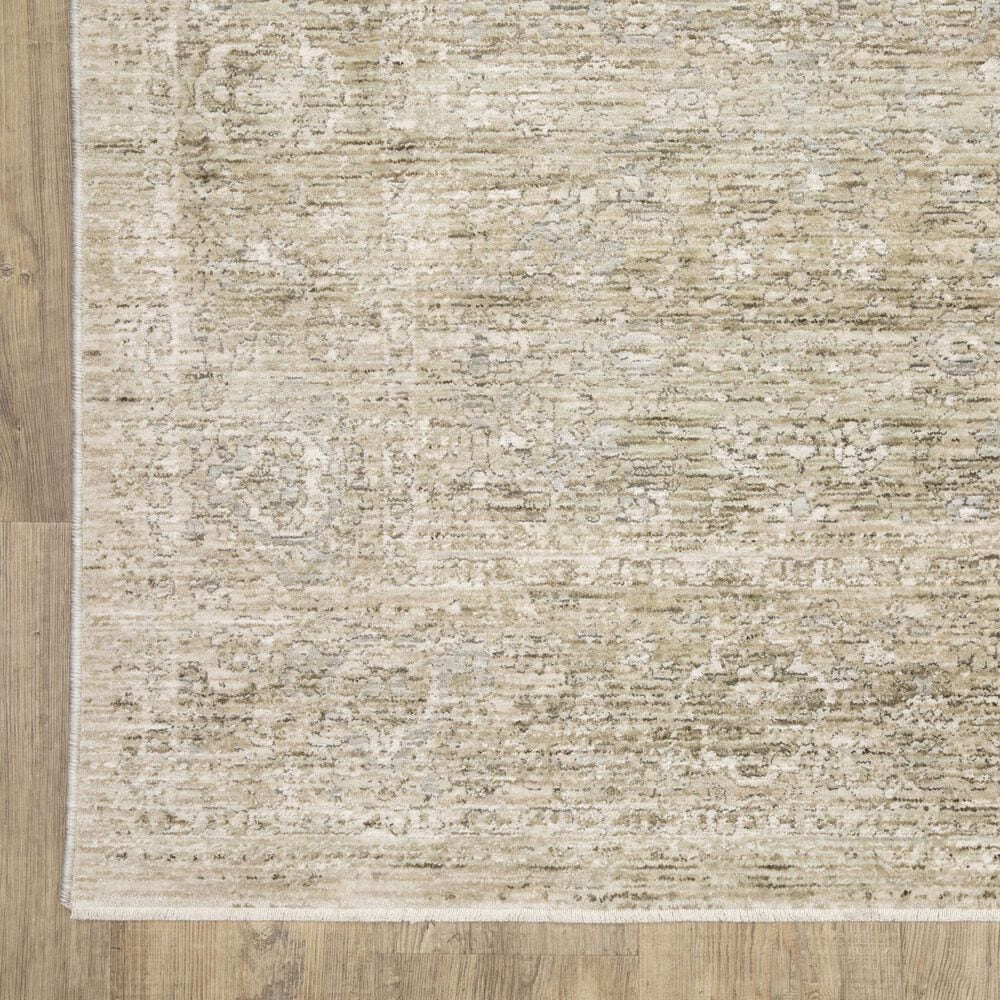 Oriental Weavers Avalon AVA07 Beige and Grey 2&#39;7&quot; x 7&#39;7&quot;Runner, , large