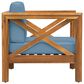 Hearth and Haven Brava Outdoor Club Chair with Cross-Back Design in Blue, , large