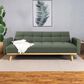 Pacific Landing Kourtney Push Back Convertible Sofa Bed in Sage Green, , large