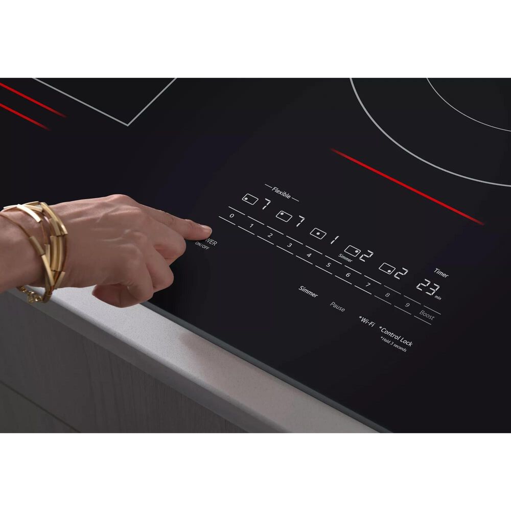 LG 36" Smart Induction Cooktop with UltraHeat Element in Black, , large