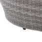 CorLiving Parksville Patio Round Coffee Table in Blended Grey, , large