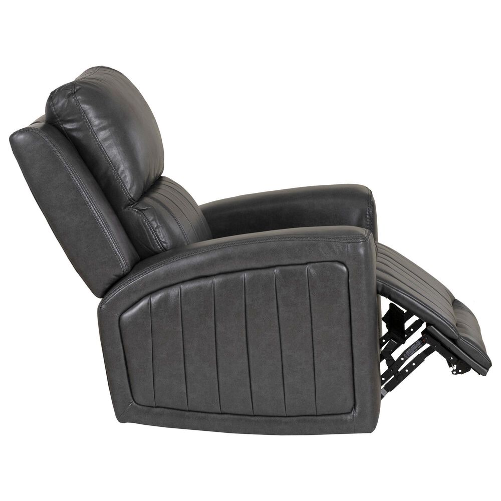 Linon Home Decor Izaiah Power Glider Recliner in Grey, , large