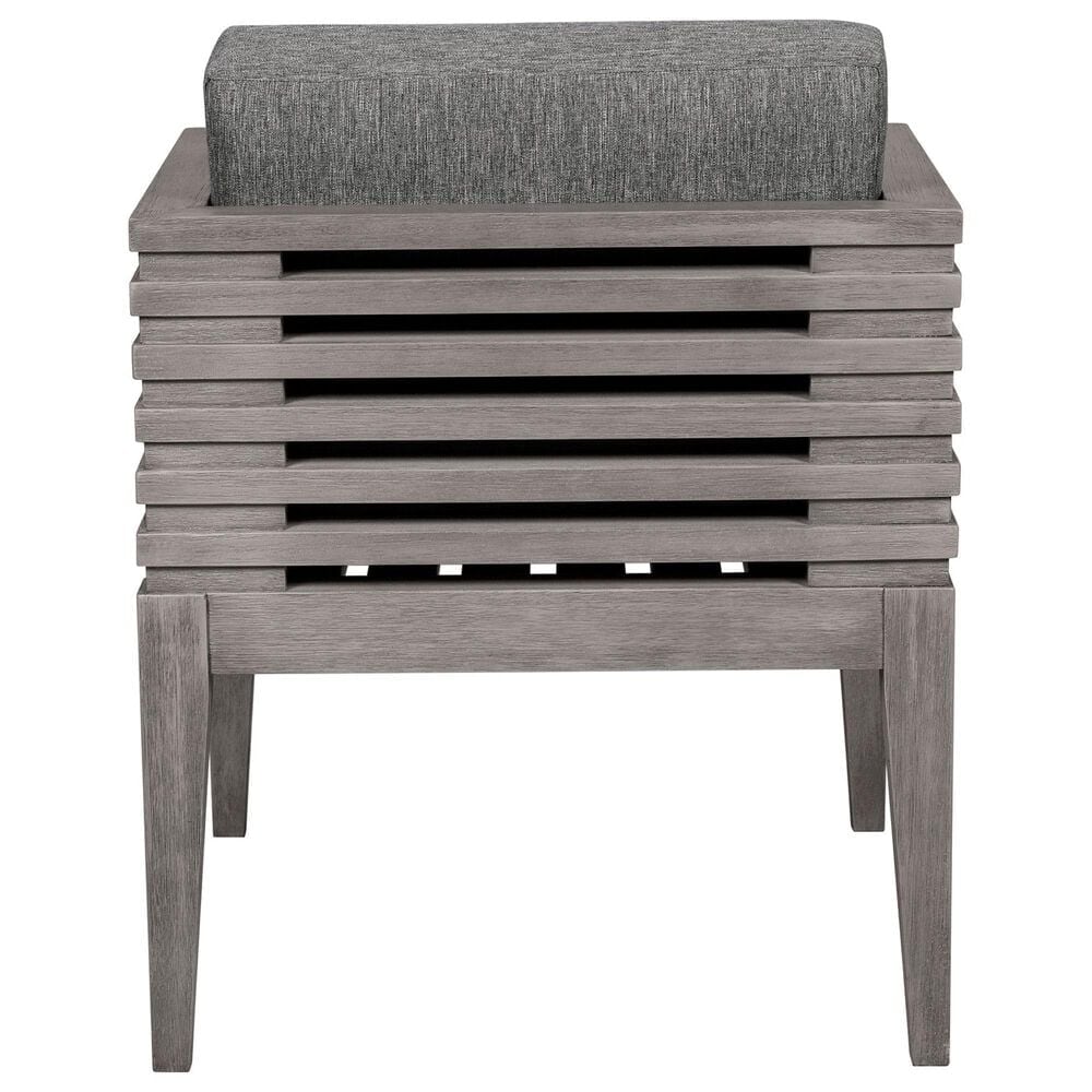 Blue River Vivid Outdoor Dining Chair with Light Gray Cushions in Light Gray Eucalyptus, , large