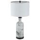 A&B Home Sarris Swirl Table Lamp in Gray and White, , large