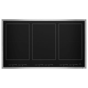 Jenn-Air Lustre 36" Induction Flex Cooktop in Black Stainless Steel, , large
