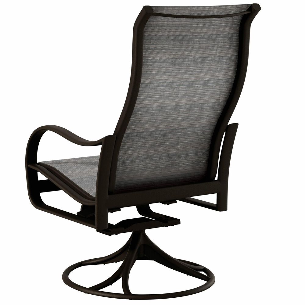 Tropitone Shoreline High Back Swivel Rocker in Gray Gate, , large