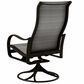 Tropitone Shoreline High Back Swivel Rocker in Gray Gate, , large